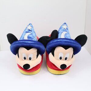 DISNEY MICKEY MOUSE WIZARD PLUSH SLIPPERS DISNEY EXPO SIZE M/L